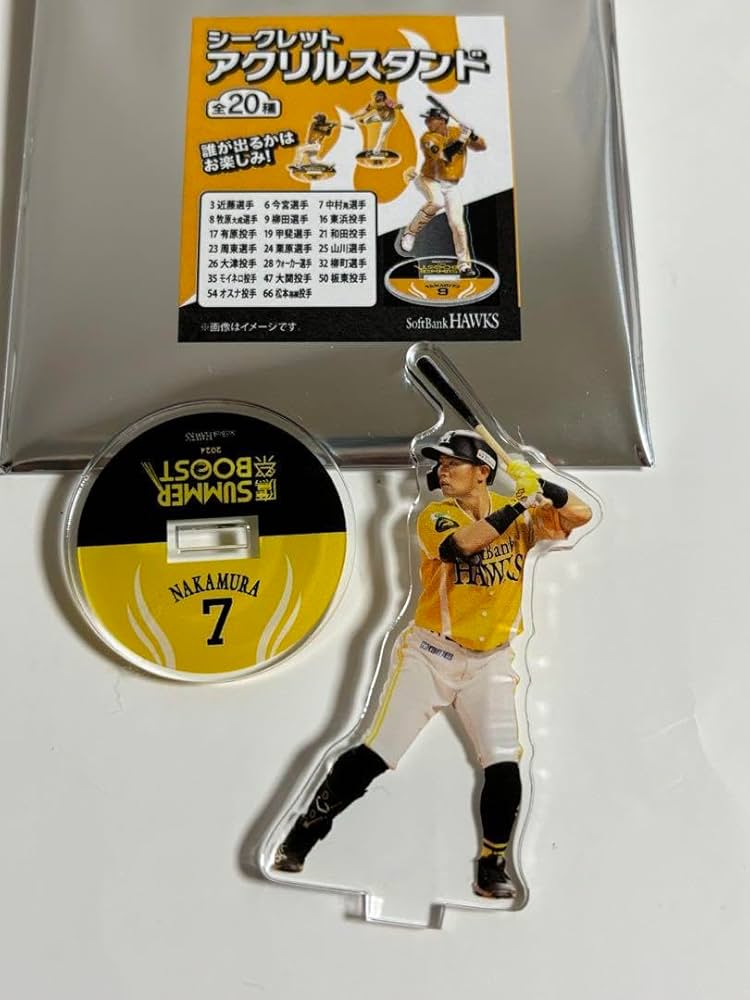 若鷹ガチャ ホークス 中村晃 16点セット ホークス 中村晃選手 若鷹ガチャ16点セット